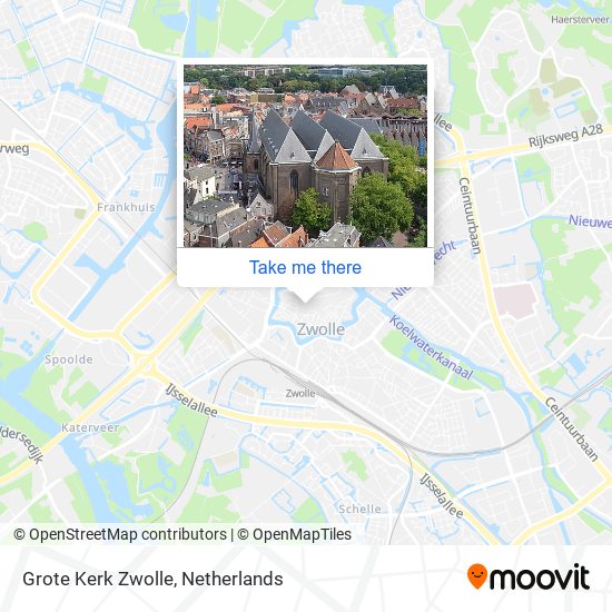 Grote Kerk Zwolle map