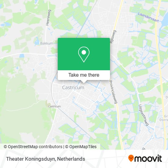 Theater Koningsduyn map