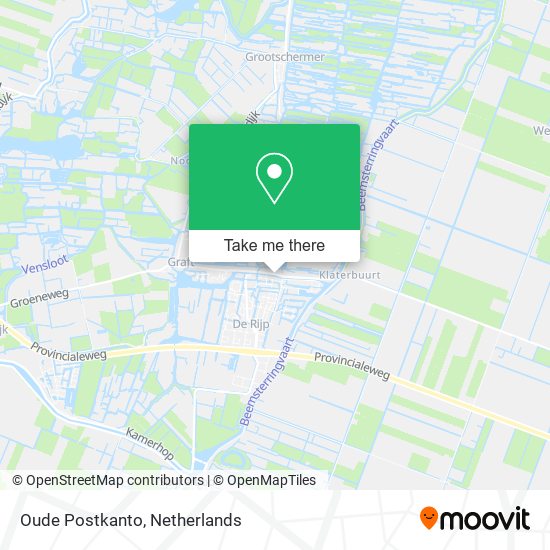 Oude Postkanto map