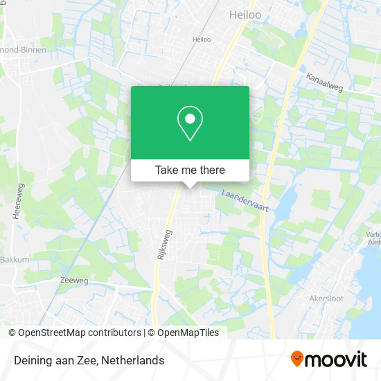 Deining aan Zee map