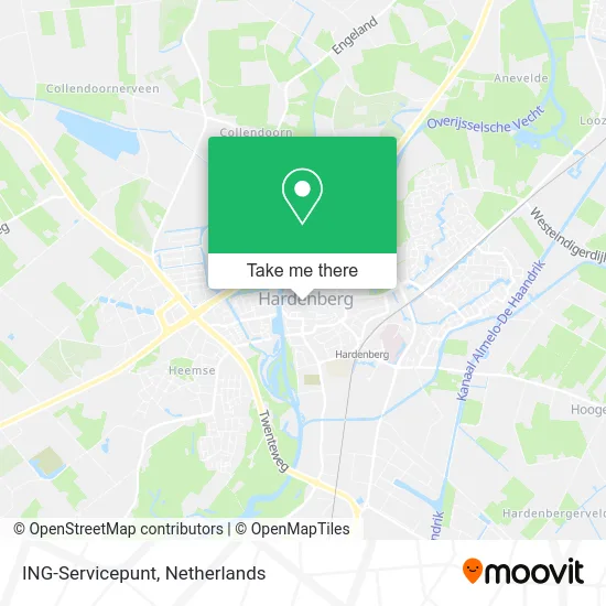 ING-Servicepunt map
