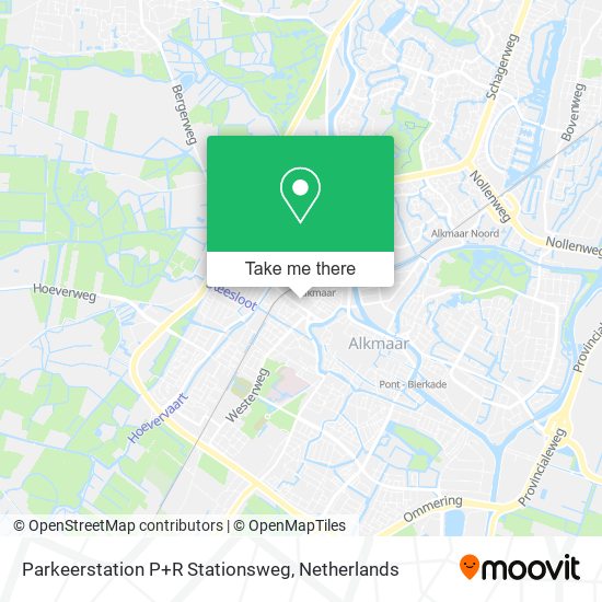 Parkeerstation P+R Stationsweg map