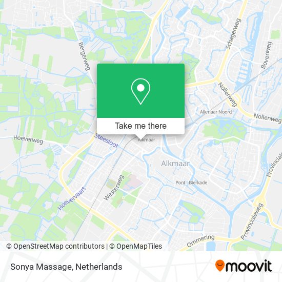 Sonya Massage map