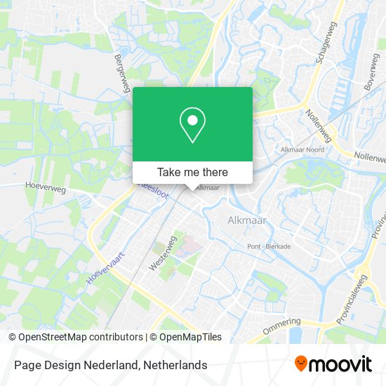 Page Design Nederland map