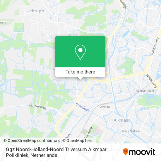 Ggz Noord-Holland-Noord Triversum Alkmaar Polikliniek Karte