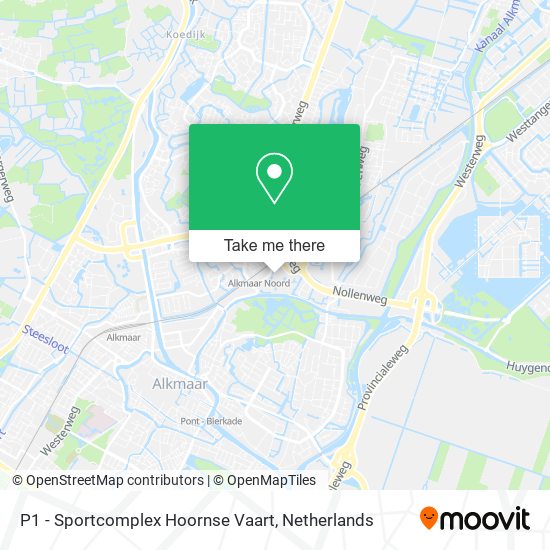P1 - Sportcomplex Hoornse Vaart Karte