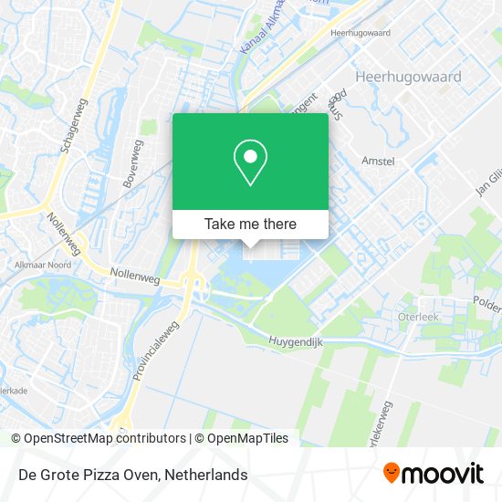 De Grote Pizza Oven Karte