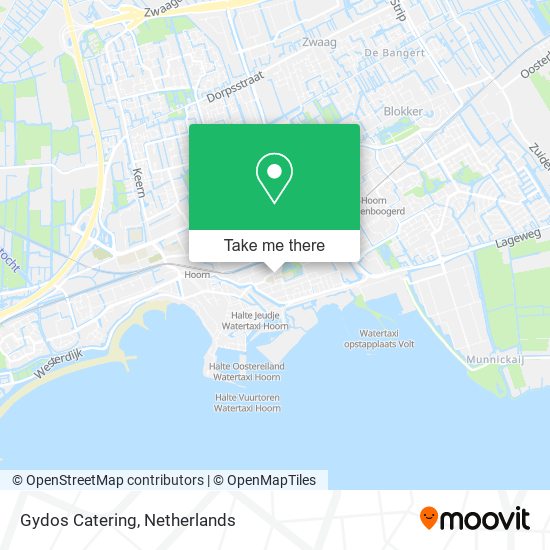 Gydos Catering map