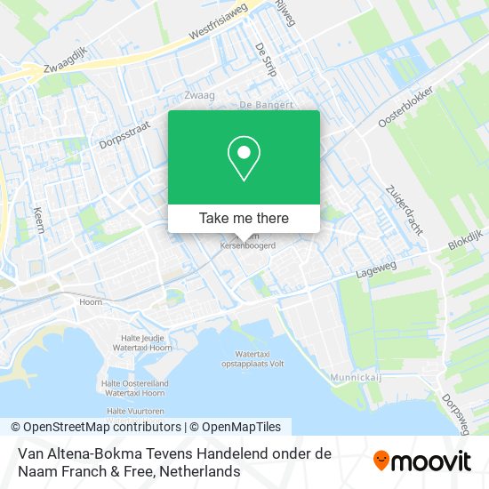 Van Altena-Bokma Tevens Handelend onder de Naam Franch & Free map