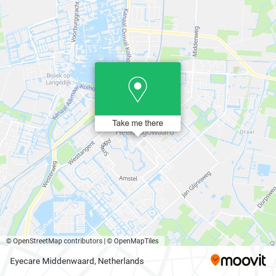 Eyecare Middenwaard map