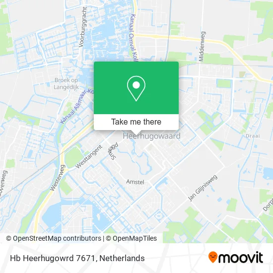 Hb Heerhugowrd 7671 map