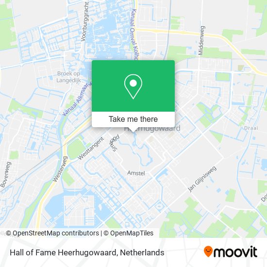 Hall of Fame Heerhugowaard map