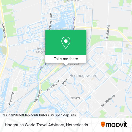 Hoogstins World Travel Advisors Karte