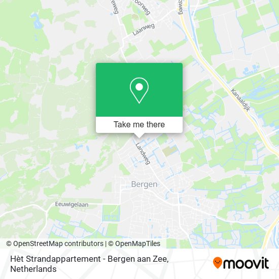 Hèt Strandappartement - Bergen aan Zee map