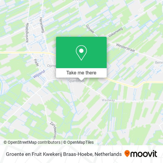 Groente en Fruit Kwekerij Braas-Hoebe map