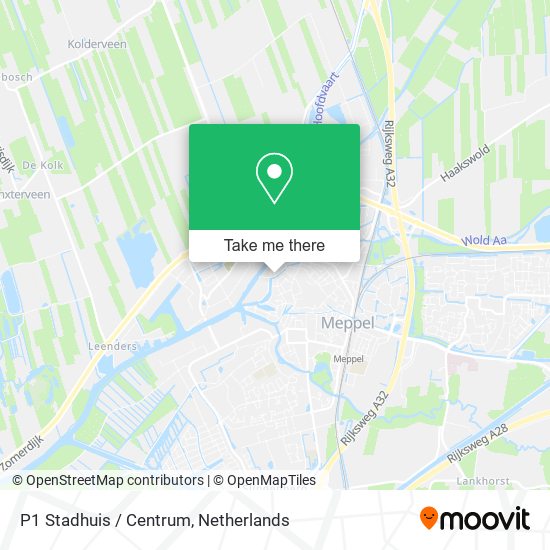 P1 Stadhuis / Centrum map