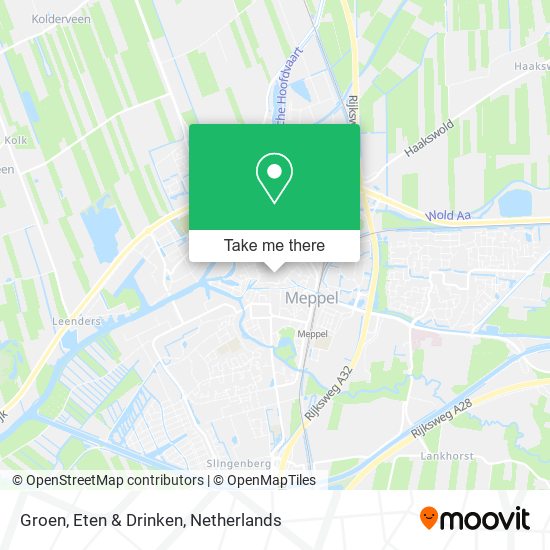 Groen, Eten & Drinken map