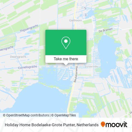 Holiday Home Bodelaeke-Grote Punter map