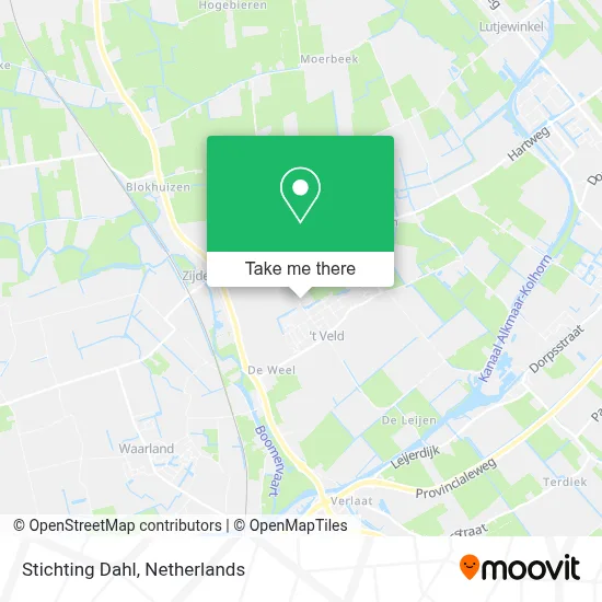 Stichting Dahl map