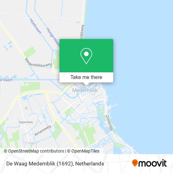 De Waag Medemblik (1692) Karte