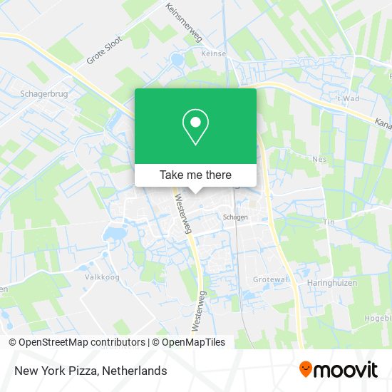 New York Pizza map