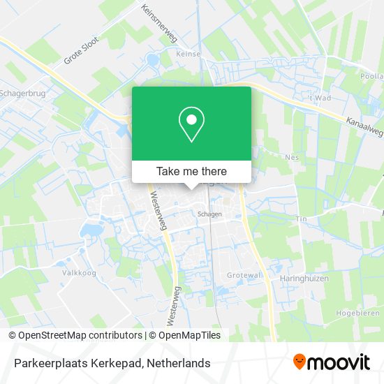 Parkeerplaats Kerkepad Karte