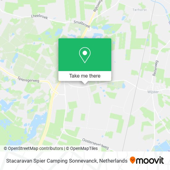 Stacaravan Spier Camping Sonnevanck map