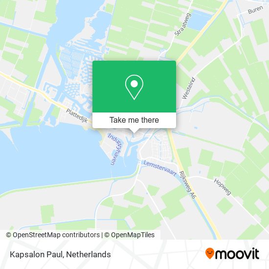 Kapsalon Paul map