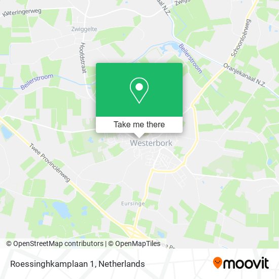 Roessinghkamplaan 1 map