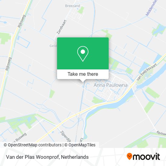 Van der Plas Woonprof map