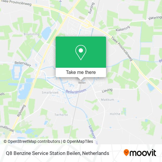 Q8 Benzine Service Station Beilen Karte