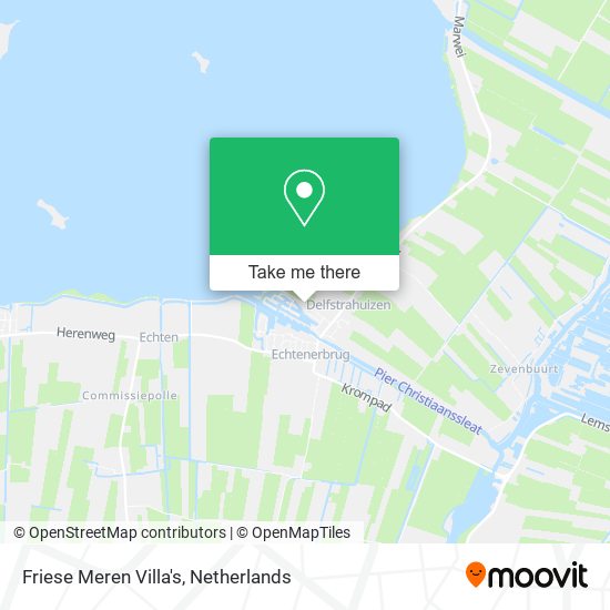 Friese Meren Villa's map