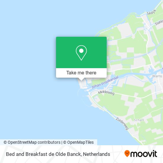 Bed and Breakfast de Olde Banck map