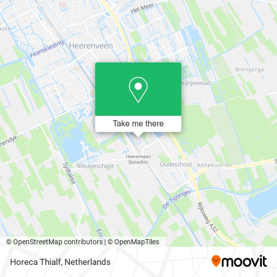 Horeca Thialf map