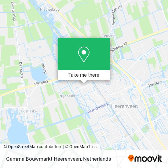 Gamma Bouwmarkt Heerenveen map