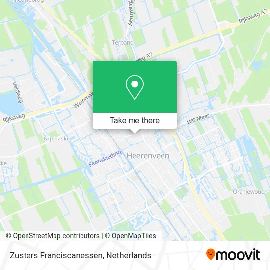 Zusters Franciscanessen map