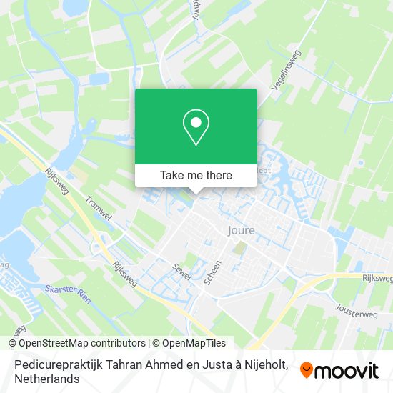 Pedicurepraktijk Tahran Ahmed en Justa à Nijeholt map