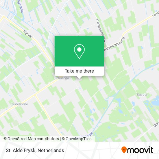 St. Alde Frysk map