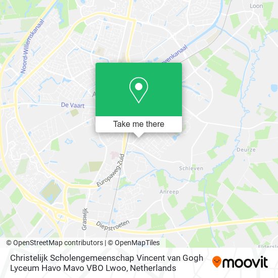 Christelijk Scholengemeenschap Vincent van Gogh Lyceum Havo Mavo VBO Lwoo map