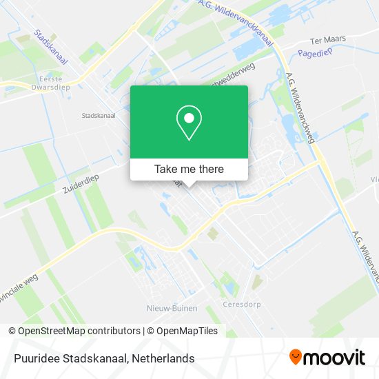 Puuridee Stadskanaal map