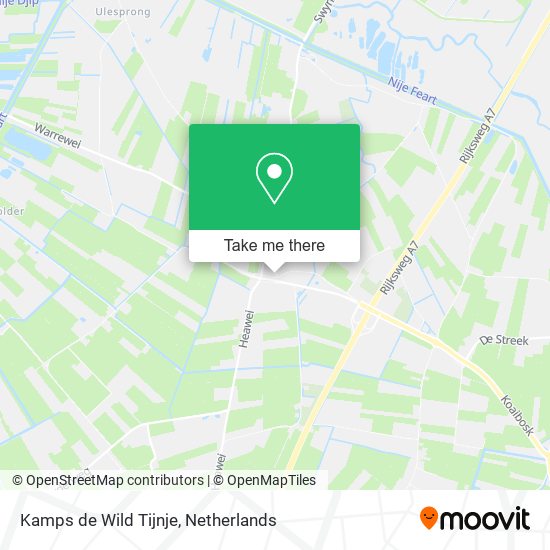 Kamps de Wild Tijnje map