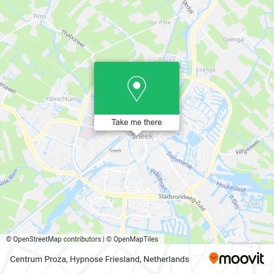 Centrum Proza, Hypnose Friesland map