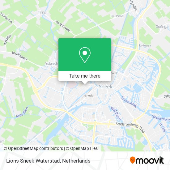 Lions Sneek Waterstad map