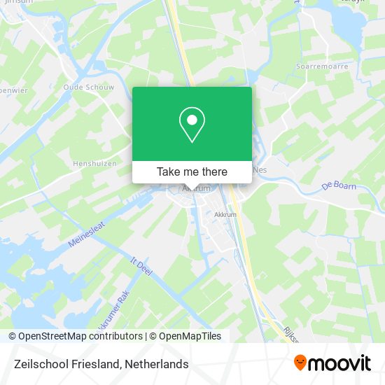 Zeilschool Friesland Karte