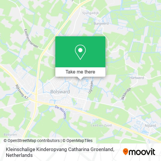 Kleinschalige Kinderopvang Catharina Groenland map