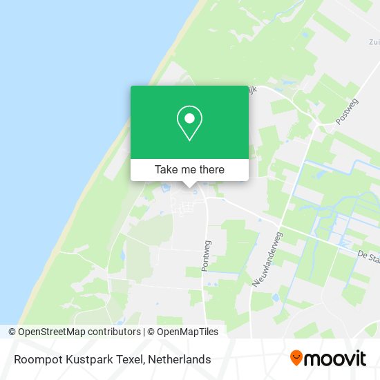 Roompot Kustpark Texel map