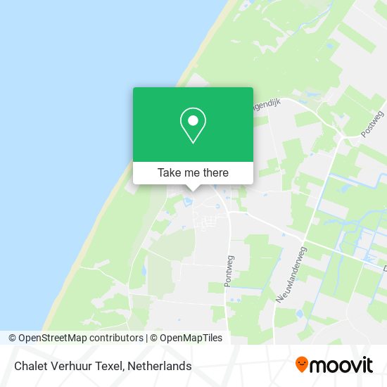 Chalet Verhuur Texel map