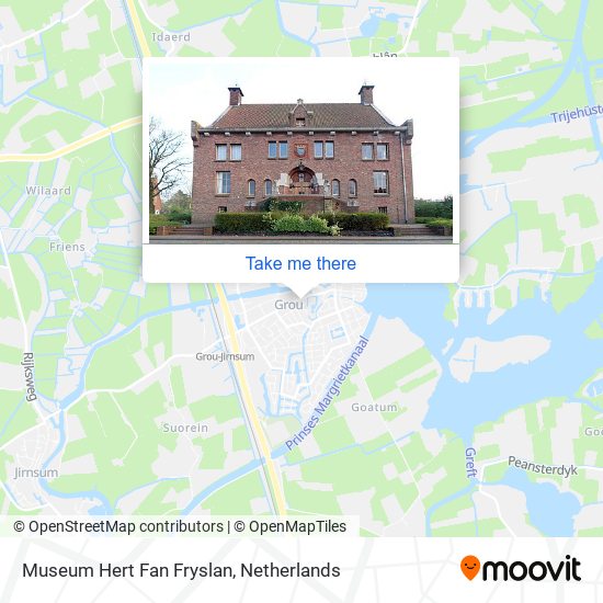 Museum Hert Fan Fryslan map