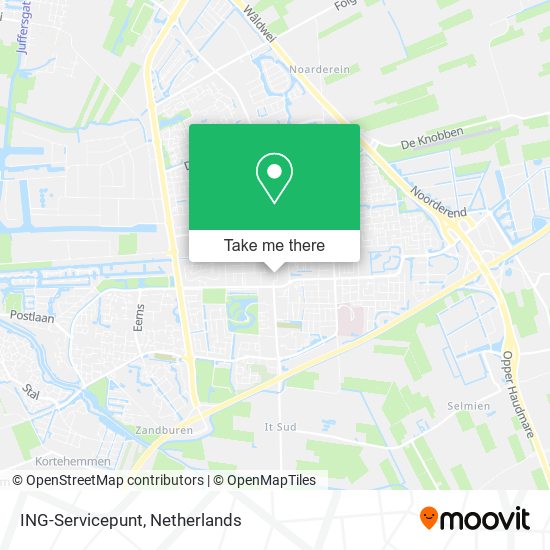 ING-Servicepunt map