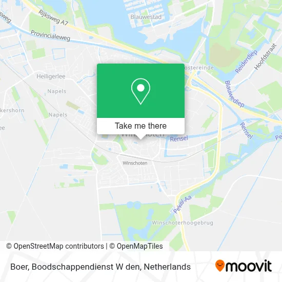 Boer, Boodschappendienst W den map